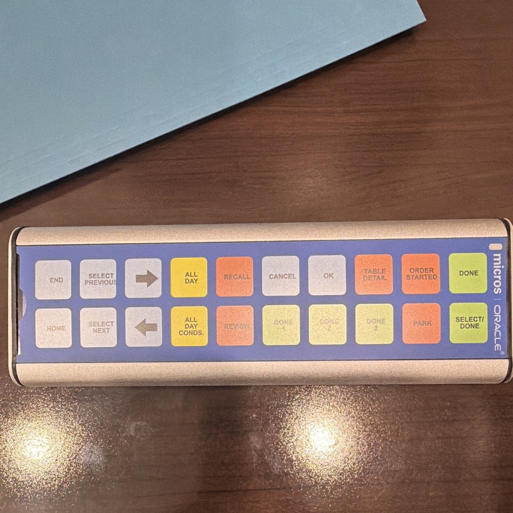 Oracle MICROS Bumpbar 20 Key USB POS Keyboard/Keypad P/N 700879-115