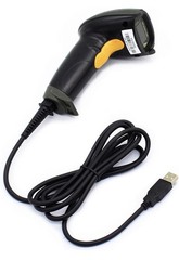 USB Laser Barcode Scanner Wired Handheld Bar Code Scanner Reader Black
