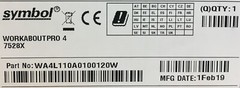 (TDX261) Zebra Symbol Workabout Pro4 Handheld Mobile Computer – WA4L110A0100120