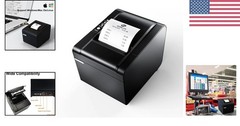 High-Speed 80mm Thermal Receipt Printer with Auto Cutter – USB & Ethernet Int…