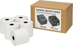 Thermal Receipt Printer Paper Rolls 3 1/8 [80mm] [3.125 x 230&prime;] – 5 Rolls