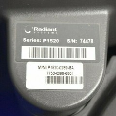 RADIANT/ALOHA P1520 POS TERMINAL/STAND for parts