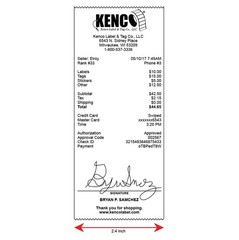 2 7/16 Inches X 3,360 Inches Continuous Receipt Rolls by ®, with Dymo 30270 (…