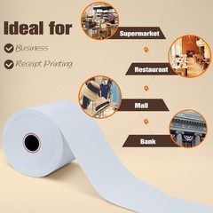 10 Rolls 3 1/8&Prime; x 230&prime; Thermal POS Paper – Biodegradable & Glossy Finish