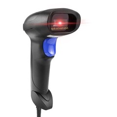USB QR Barcode Scanner – Handheld Wired 1D 2D Reader for Inventory, Library & St