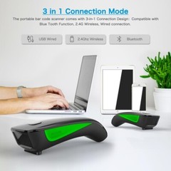 NT-L5 Wired 2D Barcode Scanner AND C750 Wireless Bluetooth QR Bar code Reader