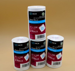 LOT Of 4 2-Pack NCR Paper Rolls 2-1/4&Prime; x 130&prime; For Calculators ( 8 Rolls )