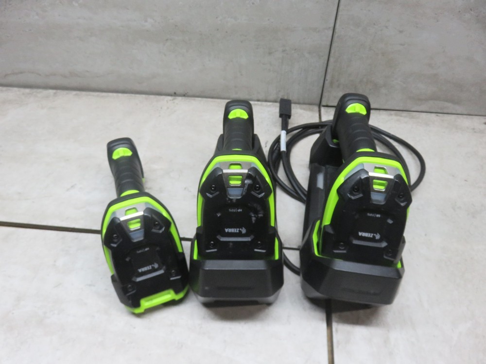 LOT OF Zebra LI3678-SR0F003VZWW / DS3678-HP2F003VZWW Cordless 1D Barcode Scanner