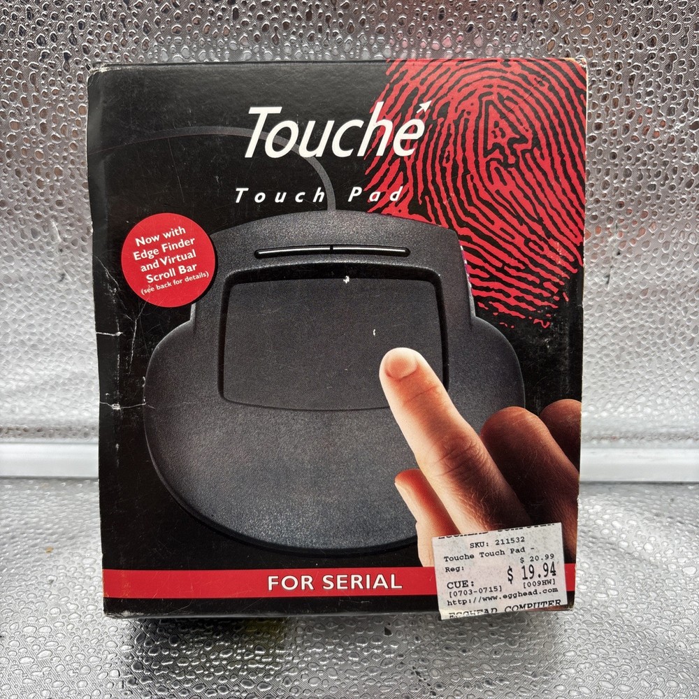New 1995 Touché Touch Pad With Edge Finder And Scroll Bar- For Serial