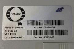 Q-matic BP2884 256KB Ticket Voucher Receipt Thermal Printer KT2143-33 Ships Free