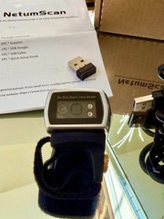 NETUM Bluetooth Barcode Scanner 1D 2D QR Ring Mini Bar Code Reader 2.4GWireless