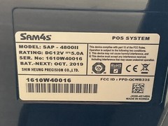 SAM4S SAP-4800II ANDROID 15 INCH TOUCH SCREEN TERMINAL POINT OF SALE POS /FRA991