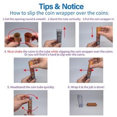 Coin Counter Coin Sorter Tubeï½œCreative 5-In-1 Change Sorter Coin Organizer