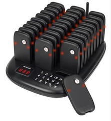 TD175P Restaurant Pager System Buzzers, Pagers for Restaurants, 500M-800M, Set