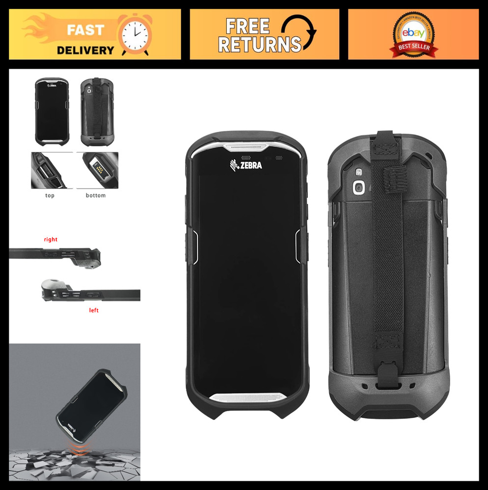 Rugged Protective Bumper Case with Hand Strap for Zebra TC51 TC52 TC56 TC57 – Sl