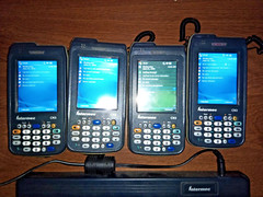 LOT 4 INTERMEC CN3 BARCODE SCANNER MOBILE COMPUTER + BATTERIES