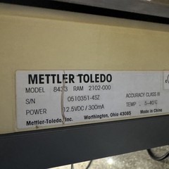 Toledo 8433 Digital Price Computing Scale 30lb Front Rear Display