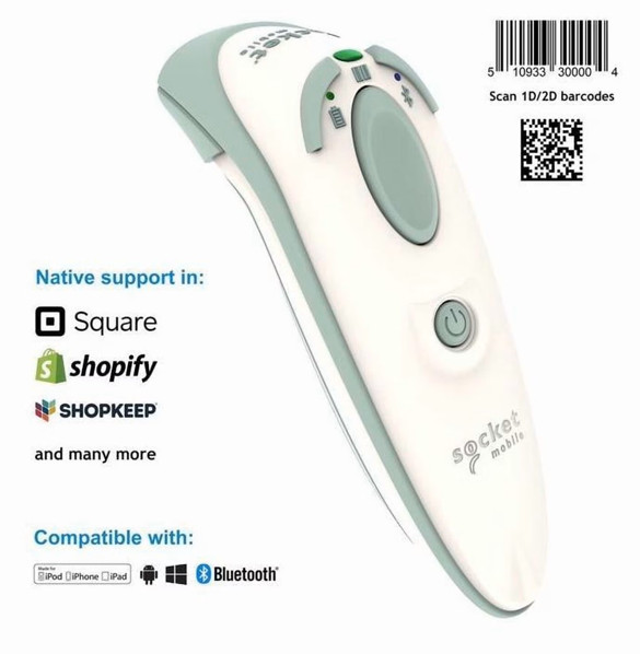 Socket Mobile DuraScan D755 1D/2D BT Scanner Unused w/ Charger