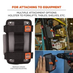 Squids 5543 Barcode Scanner Holder Mount Industrial Grade with Pockets and Loops