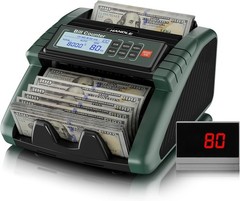Money Counter Machine – 3.8&Prime; Display – UV/MG/IR/DD Counterfeit Detection AL1000