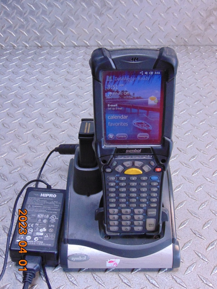 SYMBOL MC92N0-GA0SYEQA6WR HANDHELD SCANNER w CRADLE ADAPTER & BATTERY