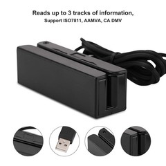 USB Magnetic Credit Card Reader 3 Tracks Mini Smart Card Swipe Device MSR605 MSR