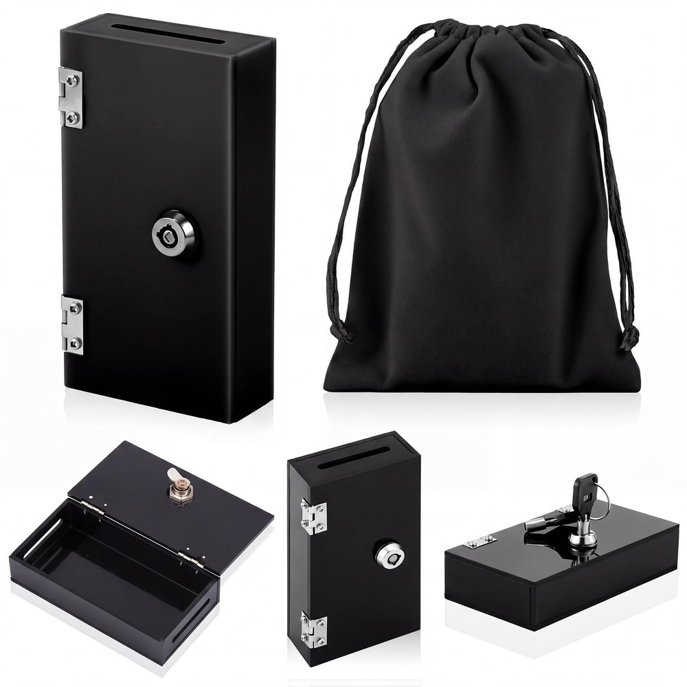 Acrylic Box for Gambler, Winners Bank Portable Safe Casino Money Pocket Sized…