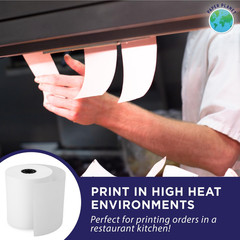 1-Ply White Bond Paper for Toast Kitchen Printer by Paper Planet | 20 Rolls | Co