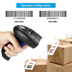 Bluetooth QR Barcode Scanner with Stand, 3 in 1 Wireless 1D 2D Bar Scanner US…