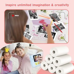 12 Rolls Instant Print Refill Set, HD Printing Thermal for Most Instant Photo…