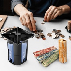 Professional Manual Coin Sorter Creative 4-in-1 Portable Change Counting Machine