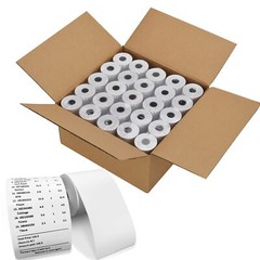 Thermal Receipt Paper POS Cash Register Paper Rolls 2 1/4&Prime; x 50&prime; 100 Rolls