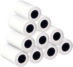 Lint-Free Thermal Paper Rolls (10 Rolls) 56x30mm – Perfect for Mobile Printers