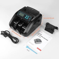 MUNBYN IMC51 Bill Money Counter Machine UV MG IR Detection 1100 Bills Per Minute