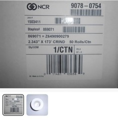 50 Rolls Case 2 3/8&Prime;x173&prime; Crind Fuel gas Pump System Receipt Paper NCR thermal
