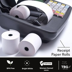 3 1/8” x 230&prime; Thermal Paper Rolls – BPA FREE – MADE IN USA – Receipt paper ro…