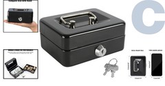 Portable Mini Cash Box with Multiple Compartments – Ideal for Organizing