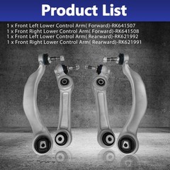 Control Arm 4PCS Front Lower Ball Joint Suspension Kit for BMW 5/7 Series 09-17