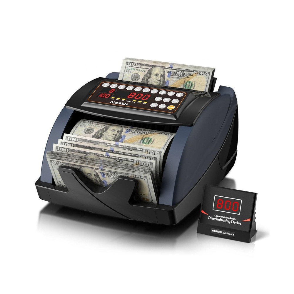 Aneken Money Counter with Value Count, UV/MG/IR Counterfeit Bil… USA FAST SHIP