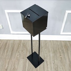 Metal Ballot Box Donation Box Suggestion Box With Stand