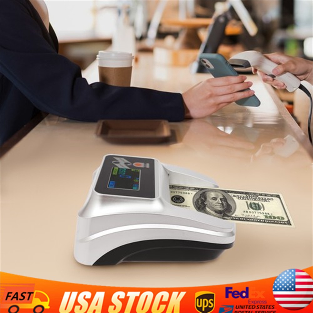 Bank Counterfeit Money Detector Machine UV MG Fake Currency Bill Checker Tester