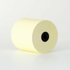 3&Prime; x 165&prime; 1 Ply Canary Yellow Bond Paper -BPA Free (50 rolls/cs) -FREE SHIPPING