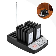 Restaurant Wireless Guest Paging System 10 Beepers Queuing Calling Pager Food