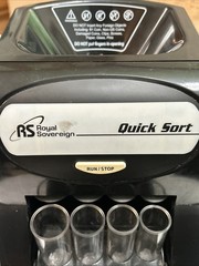 Royal Sovereign Quick Sort Electric Coin Sorter Machine Black QS-1AC Tested