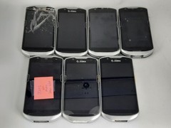 Lot of 7 Zebra TC57HO-1PEZU4P Barcode Scanner-( Read Desc )-FOR PARTS