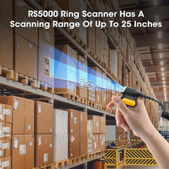 Corded Ring Barcode Scanner for Zebra WT6000 WT6300 WT60A0 WT63B0 Wrist Wearable