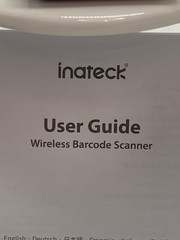 Inateck Wireless Barcode Scanner With USB Cable User Guide Compact Design Black