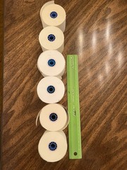 Vintage Add Machine Paper Refill -6 Rolls