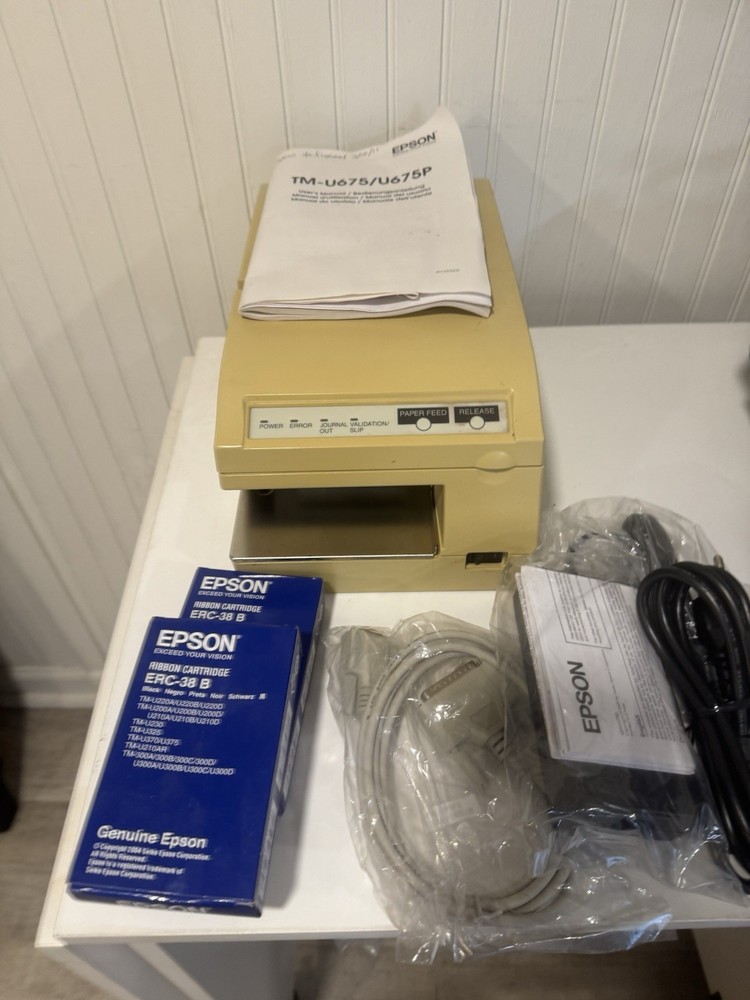 Epson TM-U675 with M146A POS Receipt Printer USB Interface tested working