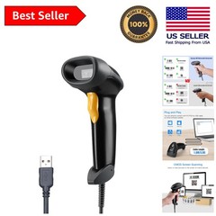Plug and Play Handheld USB Barcode Scanner – Fast QR Code Reader for Businesses